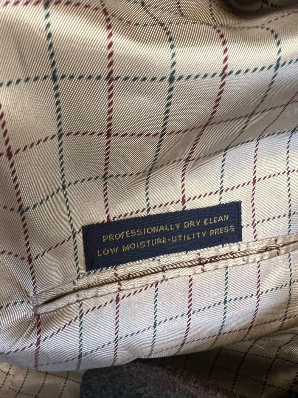 VTG Tommy Hilfiger Wool Plaid Blazer 46R ACTWU Union Made Sport Coat Fall Tweed